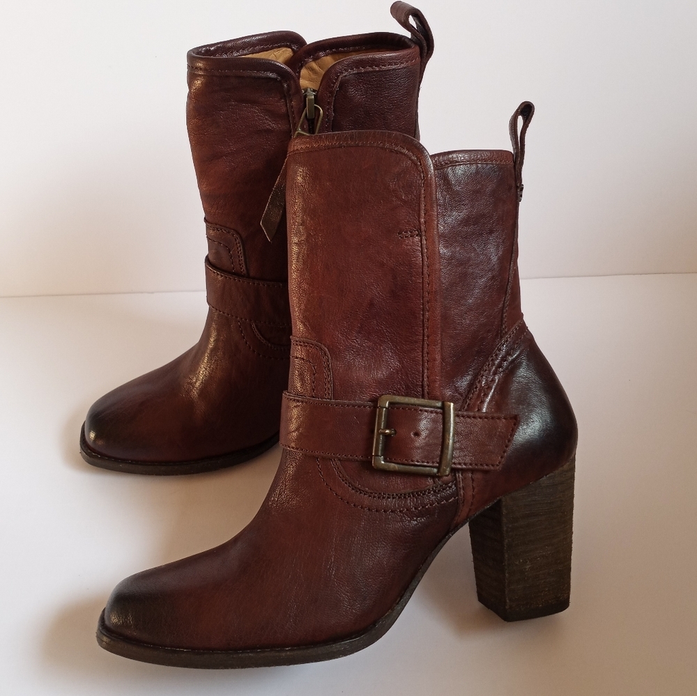 Trask Becca Brown Leather Boots